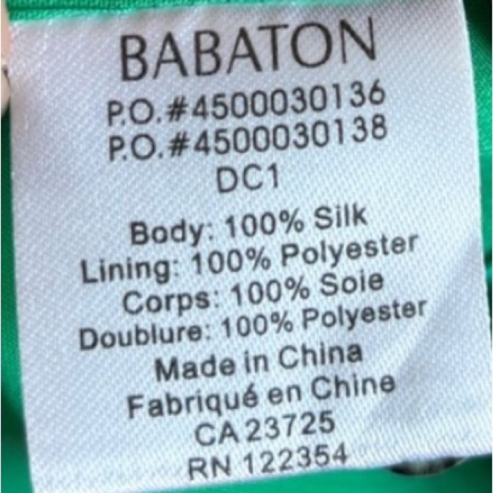 Babaton Silk Mini Dress in Deep Green - Picture 5 of 5